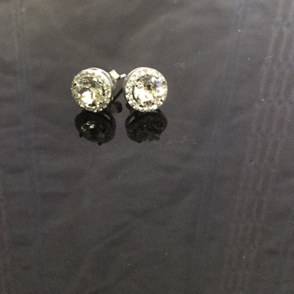 .925SterlingSilver10MMClearSwarovski Cryt&18 3MM - Picture 3 of 5